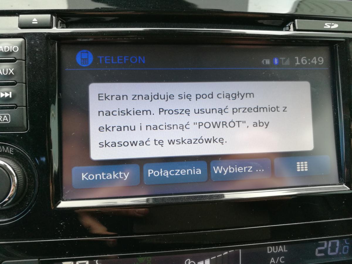 Ekran Dotykowy Nie Działa - Qashqai J11, J12 - Forum Nissan Klub Polska